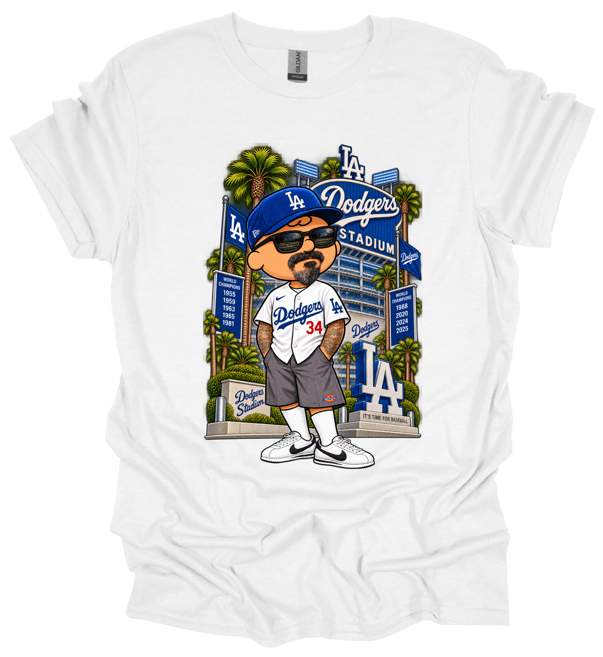 Charlie Brown Dodgers Fan Graphic T-Shirt