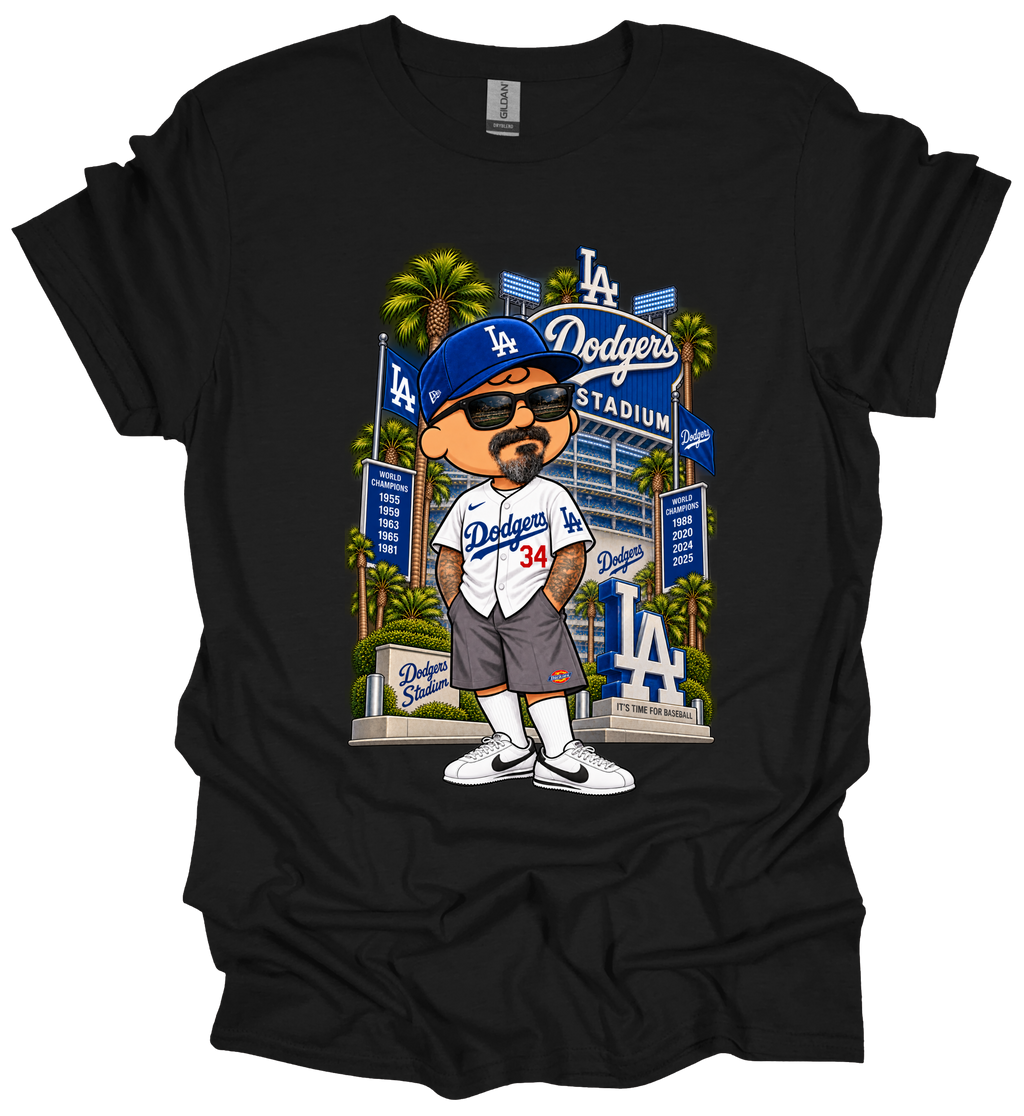 Charlie Brown Dodgers Fan Graphic T-Shirt