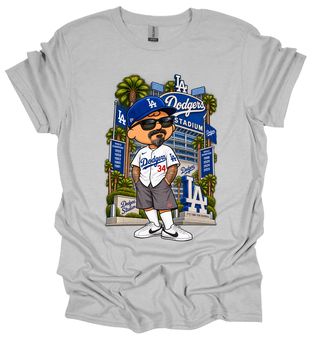 Charlie Brown Dodgers Fan Graphic T-Shirt