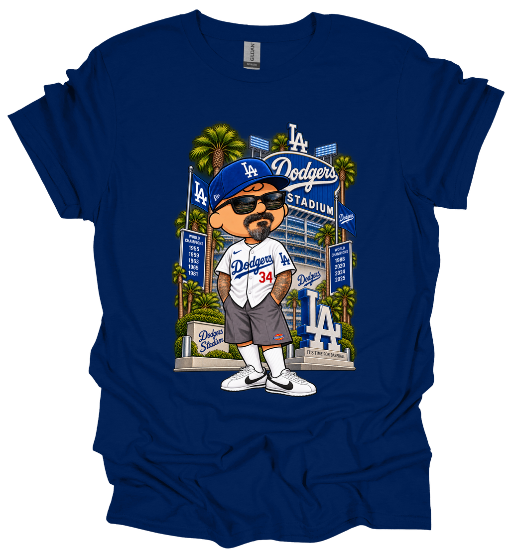 Charlie Brown Dodgers Fan Graphic T-Shirt